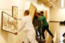 Ahmedabad: VHP vandalise art gallery- paintings by Pak artists